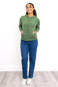 Finlay Sweater, Sage Green, Wool Cashmere