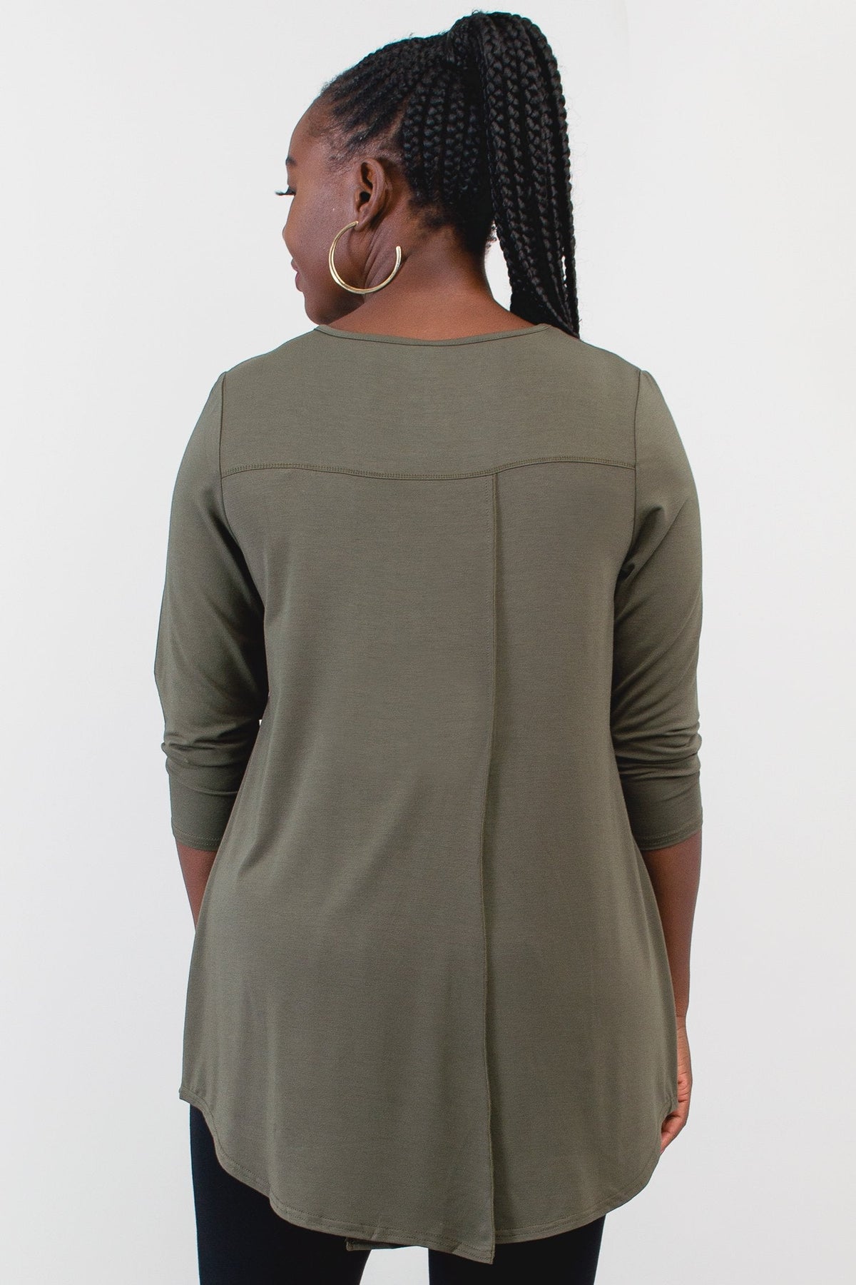 Franny Top, Khaki, Bamboo - Final Sale