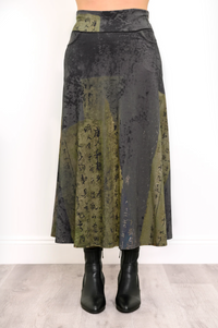 Gillian Skirt, Rustic Khaki, Bamboo