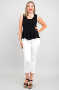 Ginny Tank, Black, Linen Bamboo
