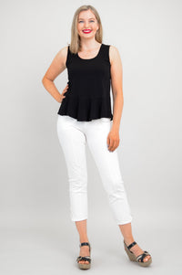 Ginny Tank, Black, Linen Bamboo