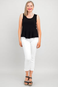 Ginny Tank, Black, Linen Bamboo