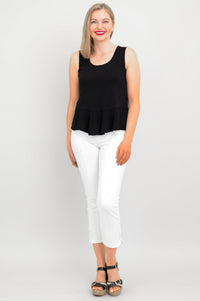 Ginny Tank, Black, Linen Bamboo