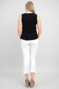 Ginny Tank, Black, Linen Bamboo