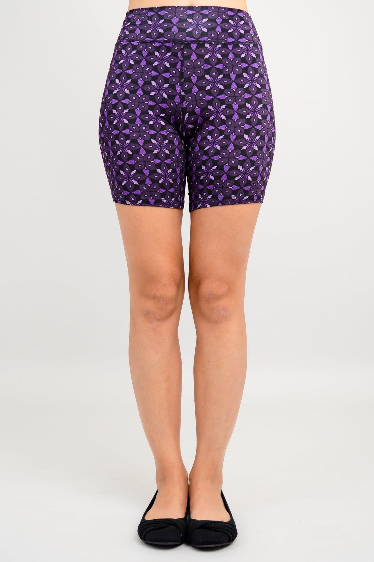 Hallie Shorts, Geo Flower, Bamboo
