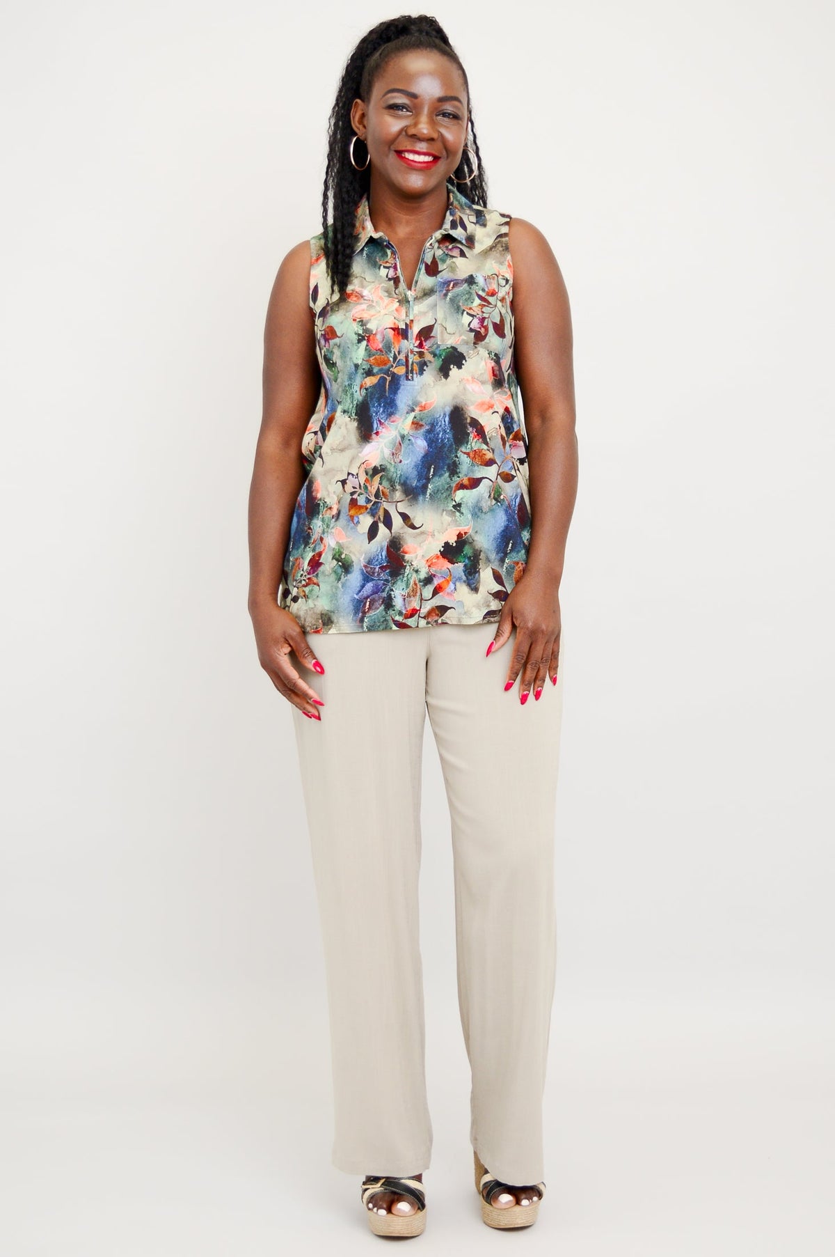 Hula Tank, Pachuli, Linen Bamboo - Final Sale