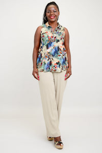 Hula Tank, Pachuli, Linen Bamboo - Final Sale