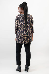 Jackie 3/4 Top, Calico, Bamboo - Final Sale