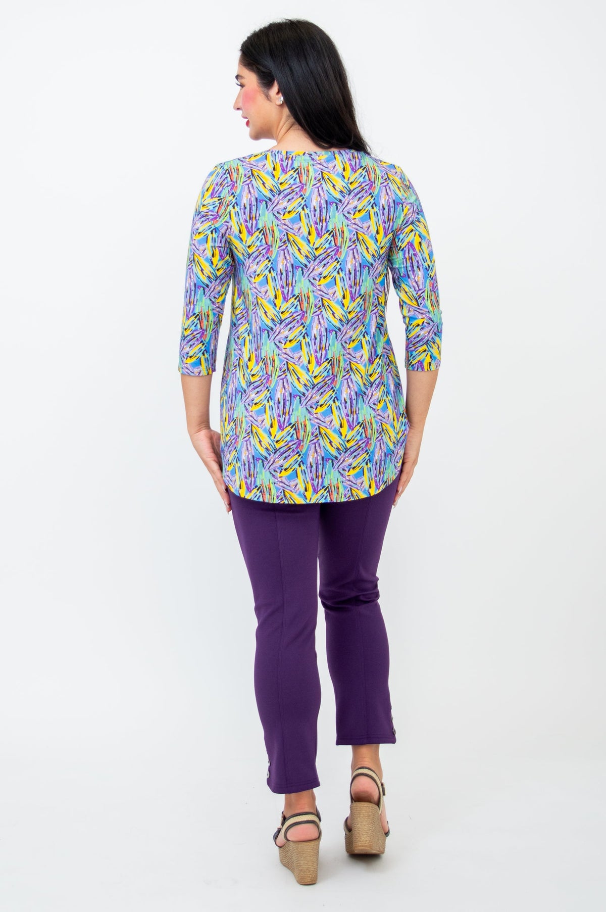 Jazz 3/4 Slv Top, Laval, Bamboo -Final Sale