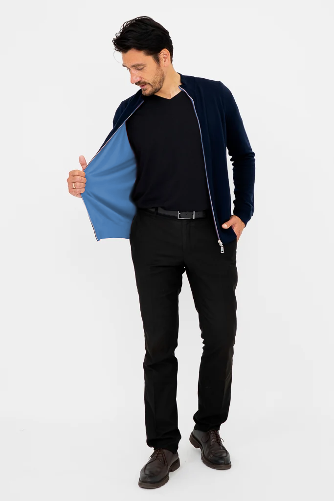 Joey Sweater, Navy, Merino Wool