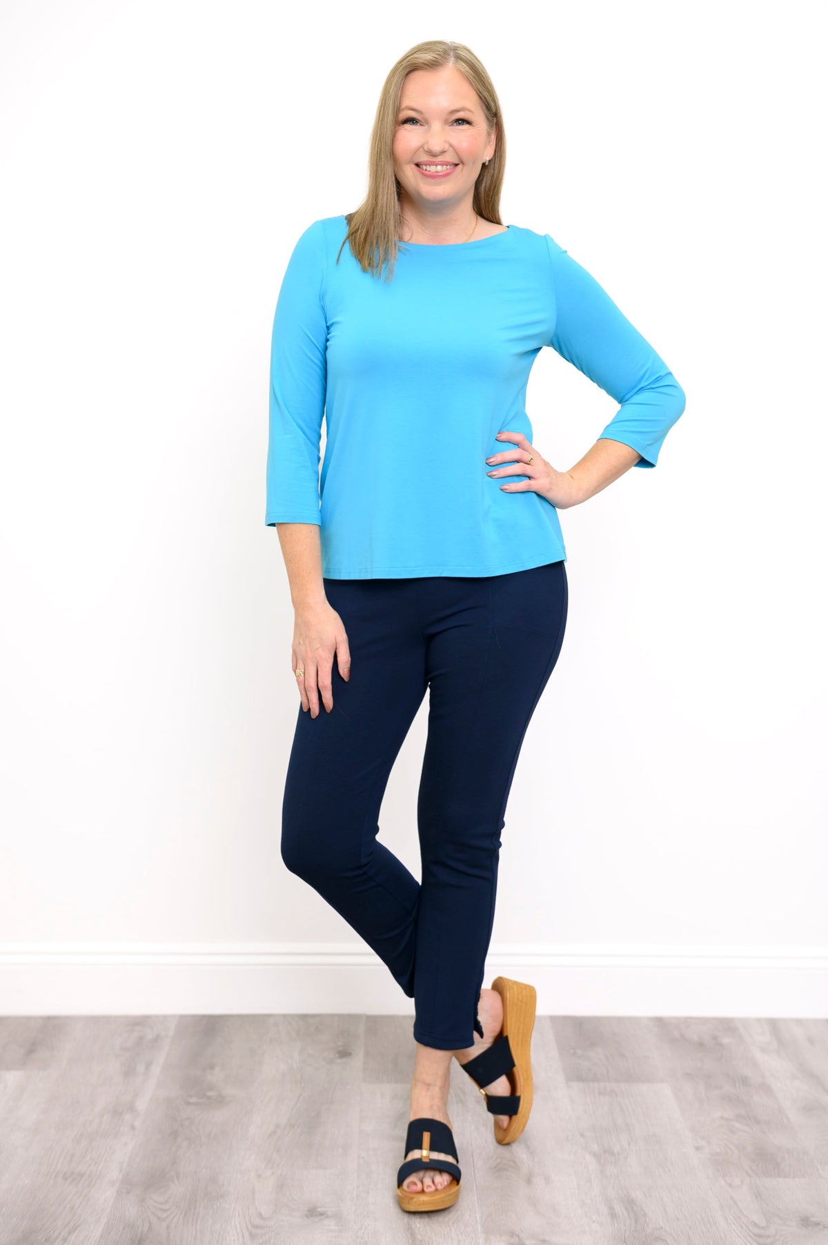 Jolly Top, Turquoise, Bamboo