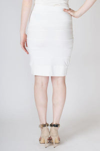 Jonelle Skirt, White, Bamboo - Blue Sky Clothing Co