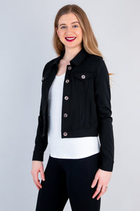 Jones Jacket, Black, Modal  - Final Sale
