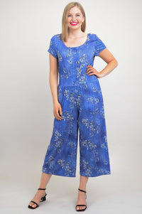 Julie Jumpsuit, Blue Jordan, Bamboo - Final Sale