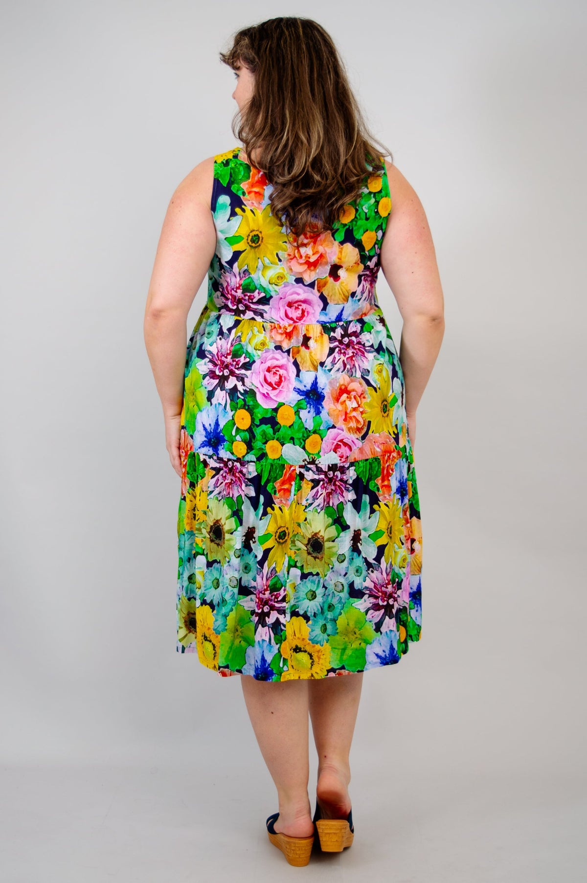 Juni Dress, Disco, Linen Bamboo - Final Sale