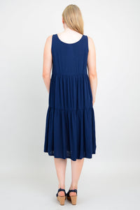Juni Dress, Indigo, Linen Bamboo