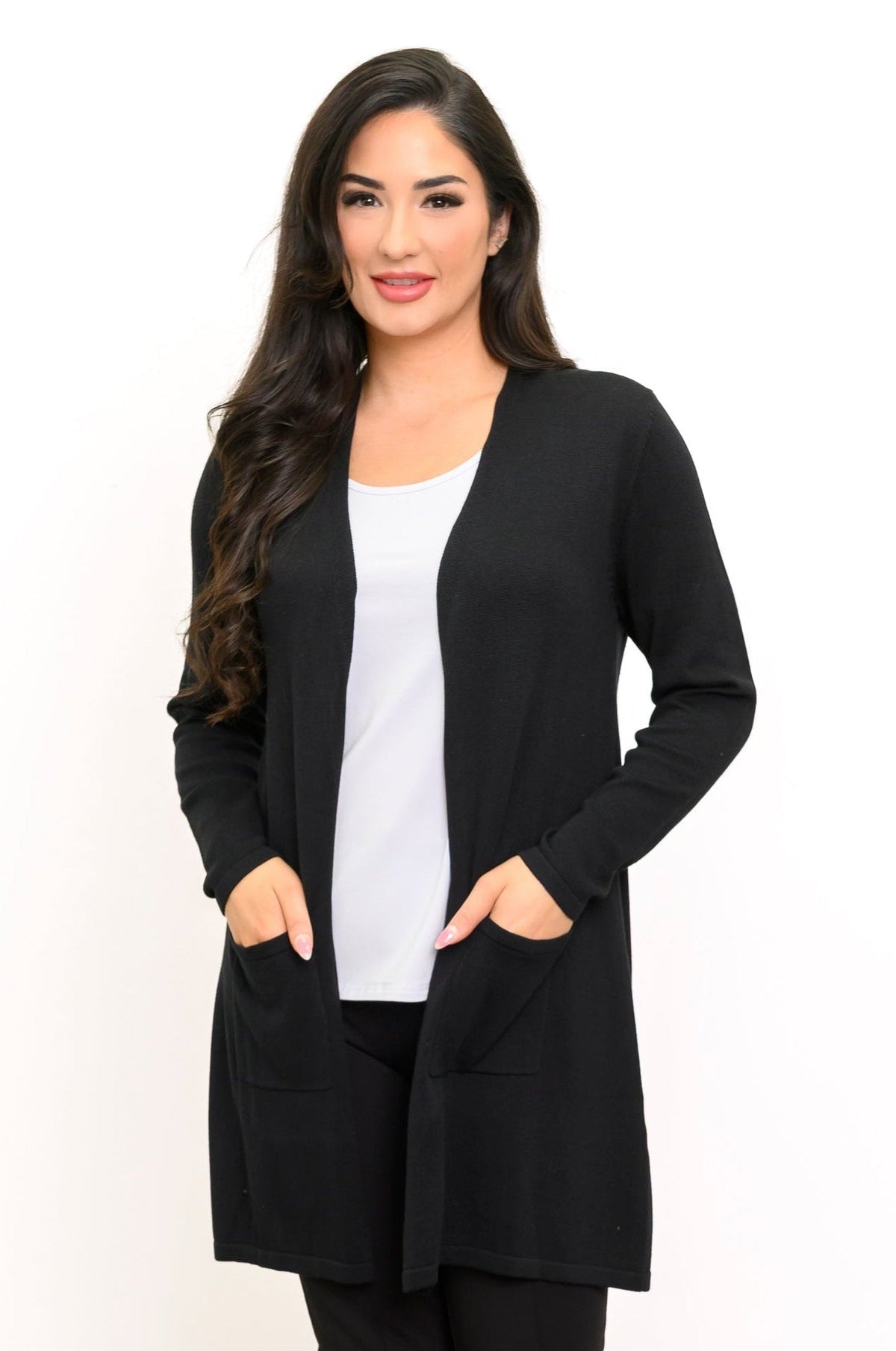 Justine Sweater, Black, Bamboo Cotton