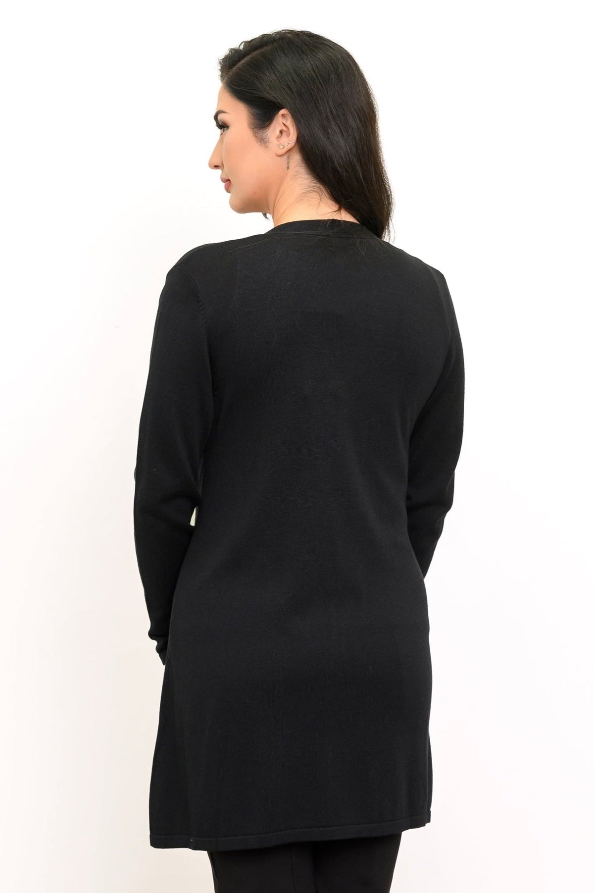 Justine Sweater, Black, Bamboo Cotton