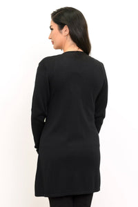 Justine Sweater, Black, Bamboo Cotton