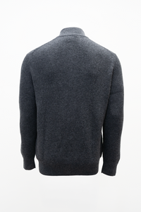 Karl Sweater, Charcoal, Wool Cashmere