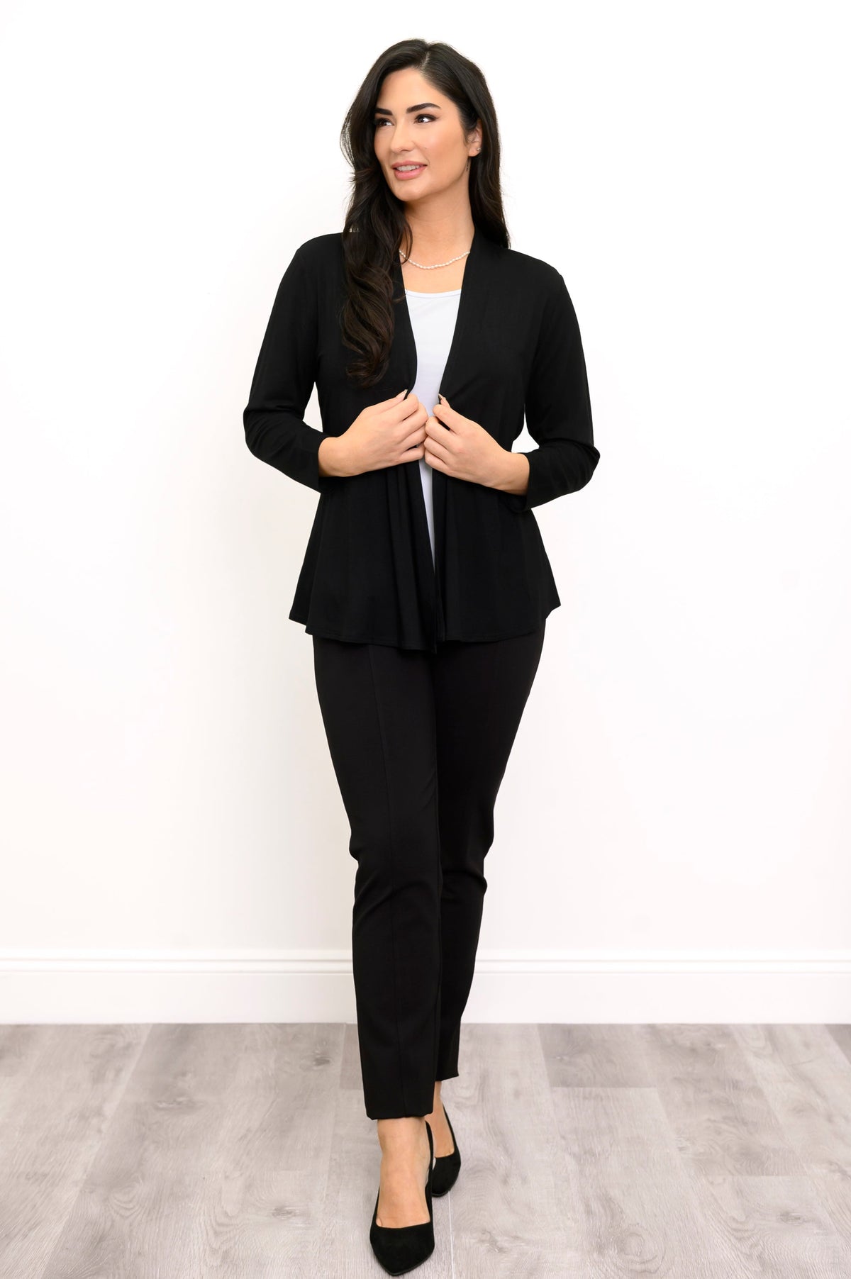 Nadia Petite Pant, Black, Modal