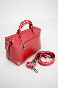 Kimmy Handbag, Red, Leather