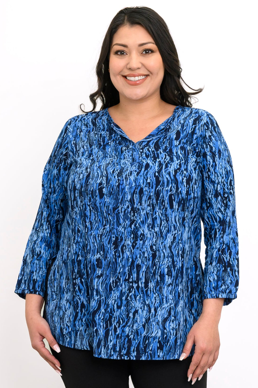 Kurta Blouse, Indigo Ripple