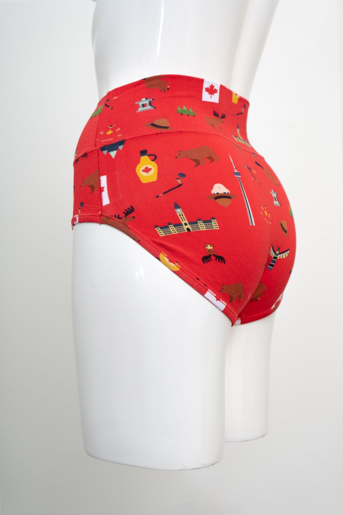 La Gaunche, Red Canada Print, Bamboo