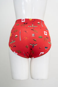 La Gaunche, Red Canada Print, Bamboo