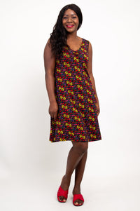 Lanai Sleeveless Midi Dress, Summerland, Bamboo - Final Sale