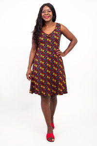 Lanai Sleeveless Midi Dress, Summerland, Bamboo - Final Sale
