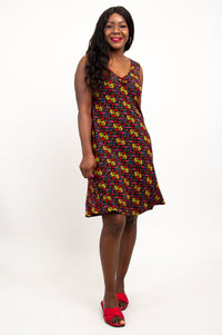 Lanai Sleeveless Midi Dress, Summerland, Bamboo - Final Sale