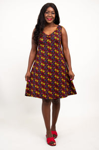 Lanai Sleeveless Midi Dress, Summerland, Bamboo - Final Sale