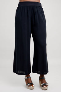 Landon Capri, Black, Linen Bamboo