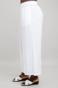 Landon Capri, White, Linen Bamboo - Final Sale