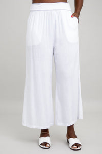 Landon Capri, White, Linen Bamboo - Final Sale