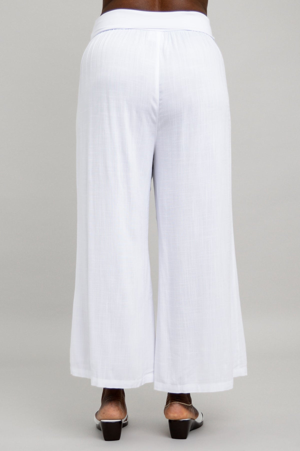 Landon Capri, White, Linen Bamboo - Final Sale