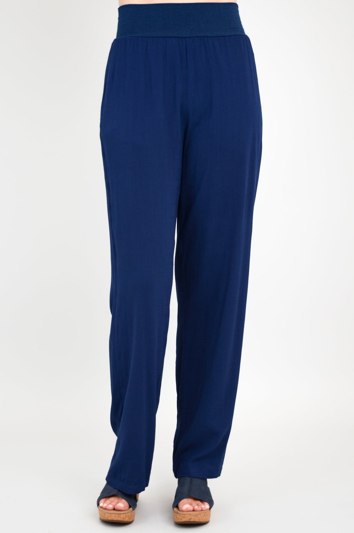 Landon Pant, Indigo, Linen Bamboo