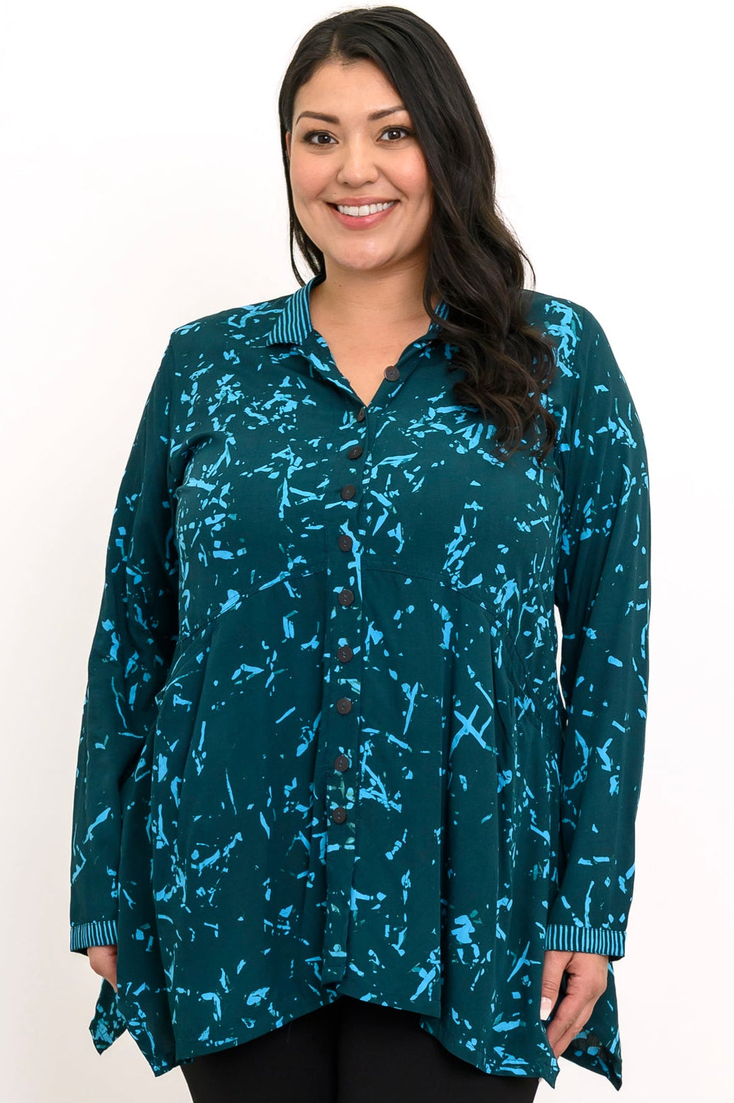 Laney Blouse, Teal Wish
