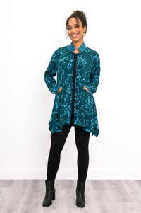 Laney Blouse, Teal Wish