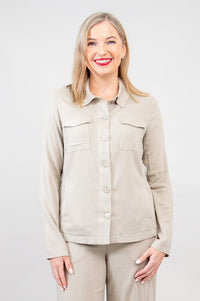 Lauren Jacket, Sand, Linen Bamboo - Final Sale