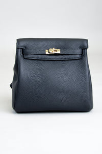 Layla Backpack, Black, Leather