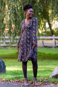 Denver Dress, Calico, Bamboo - Final Sale