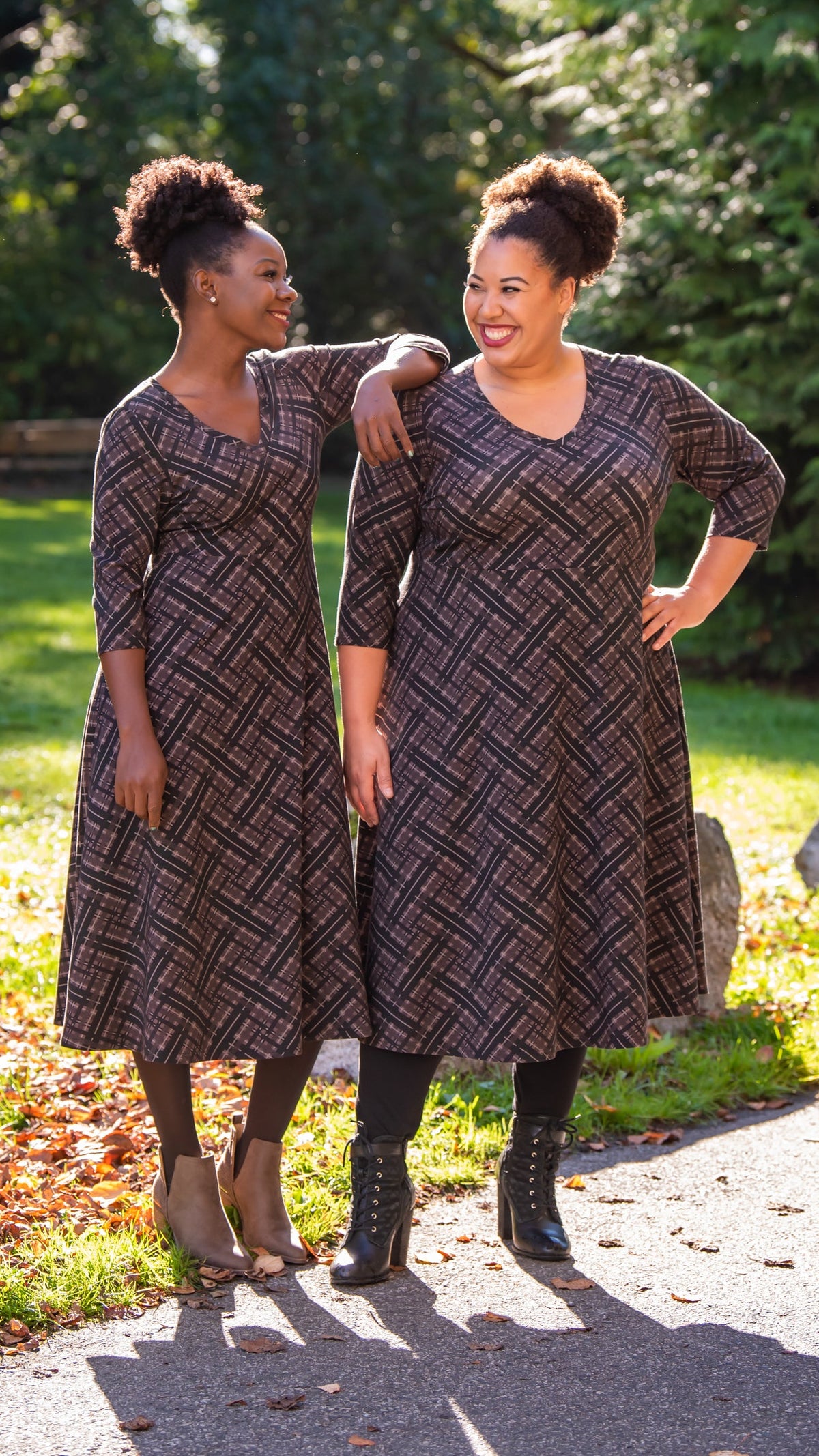 Soul Dress, Rich Plaid, Bamboo - Final Sale