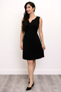 Maggie Sleeveless Dress, Black, Bamboo