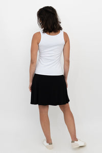 Magna Skort, Black, Bamboo
