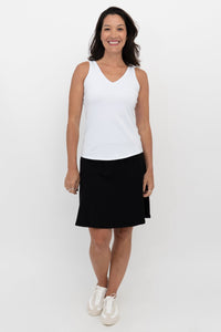 Magna Skort, Black, Bamboo
