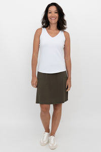 Magna Skort, Khaki, Bamboo