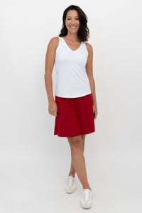 Magna Skort, Lipstick, Bamboo