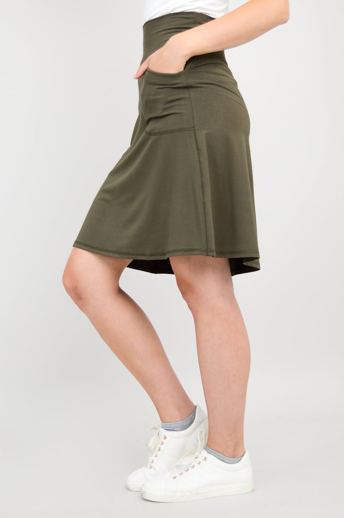 Magna Skort, Khaki, Bamboo